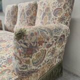 Louis Philippe style floral decor sofa bench from the nap period
