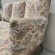 Louis Philippe style floral decor sofa bench from the nap period