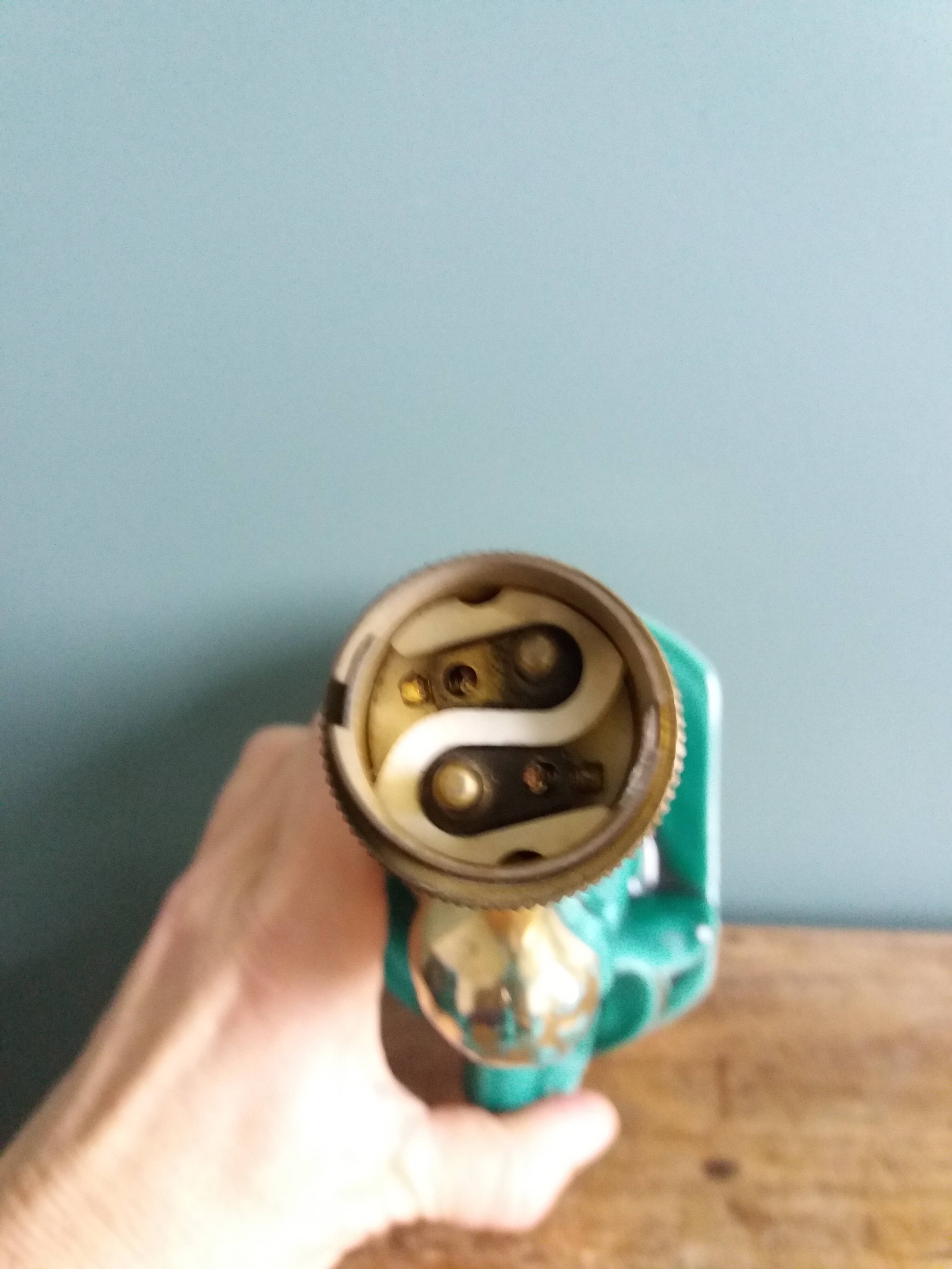 Emerald green mermaid ceramic table lamp