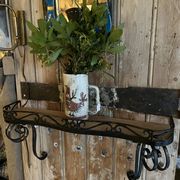 Wrought iron shelf