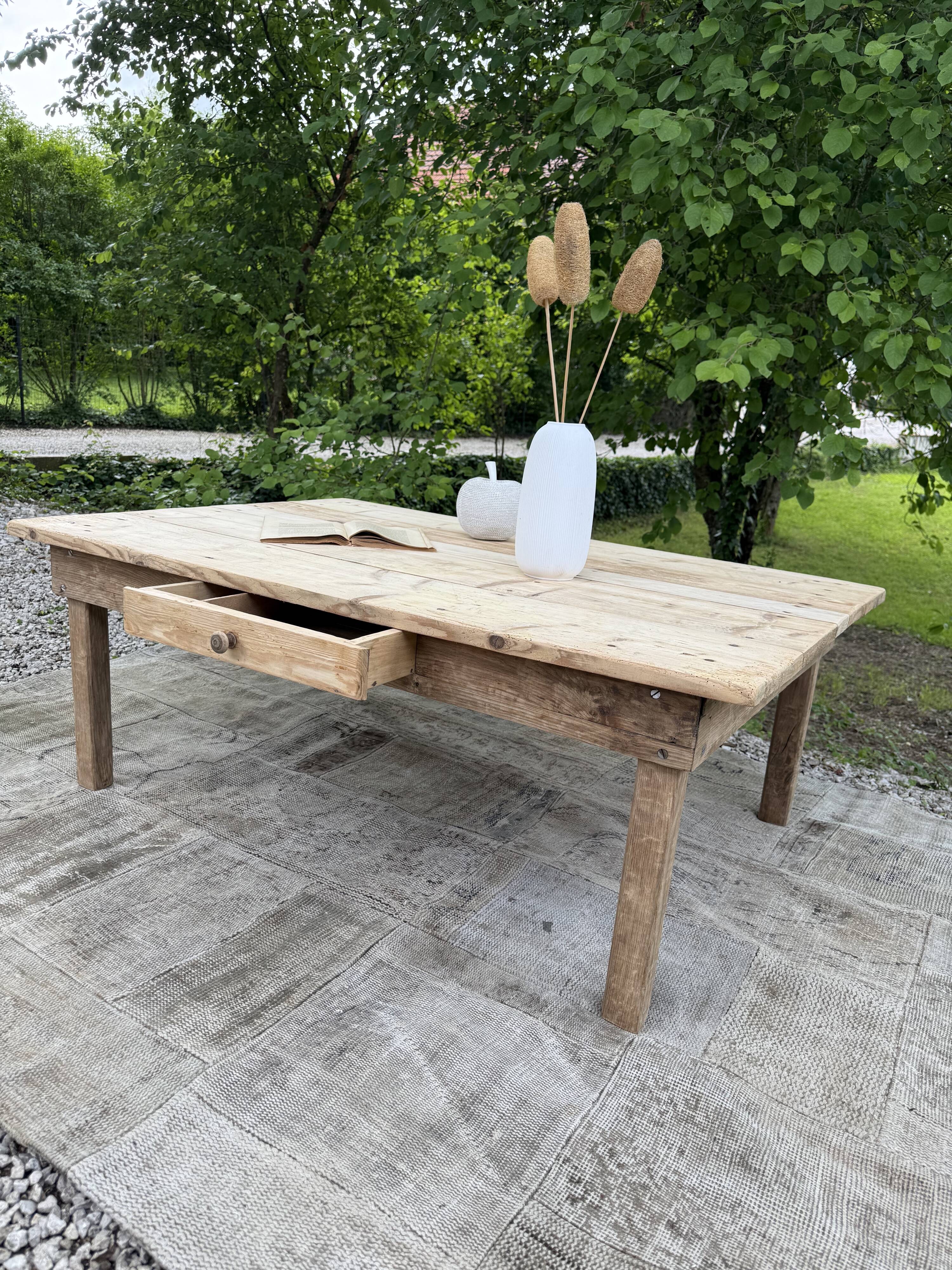 Table basse bois de ferme