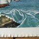 Lithograph by jean-pierre alaux (1925-2020) official painter of the navy