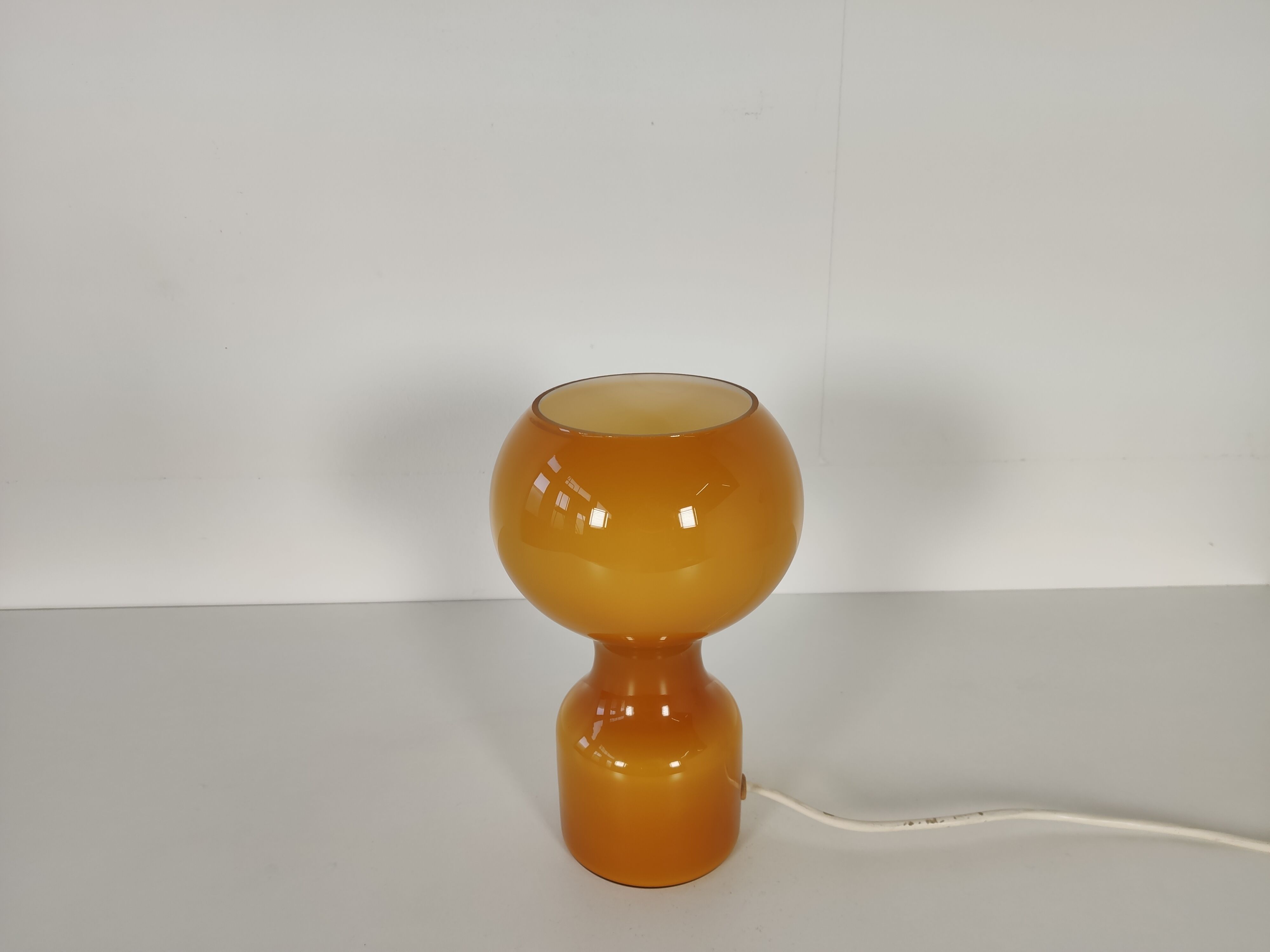Vintage glass table lamp by Jean Paul Emonds-Alt for Philips 1960s