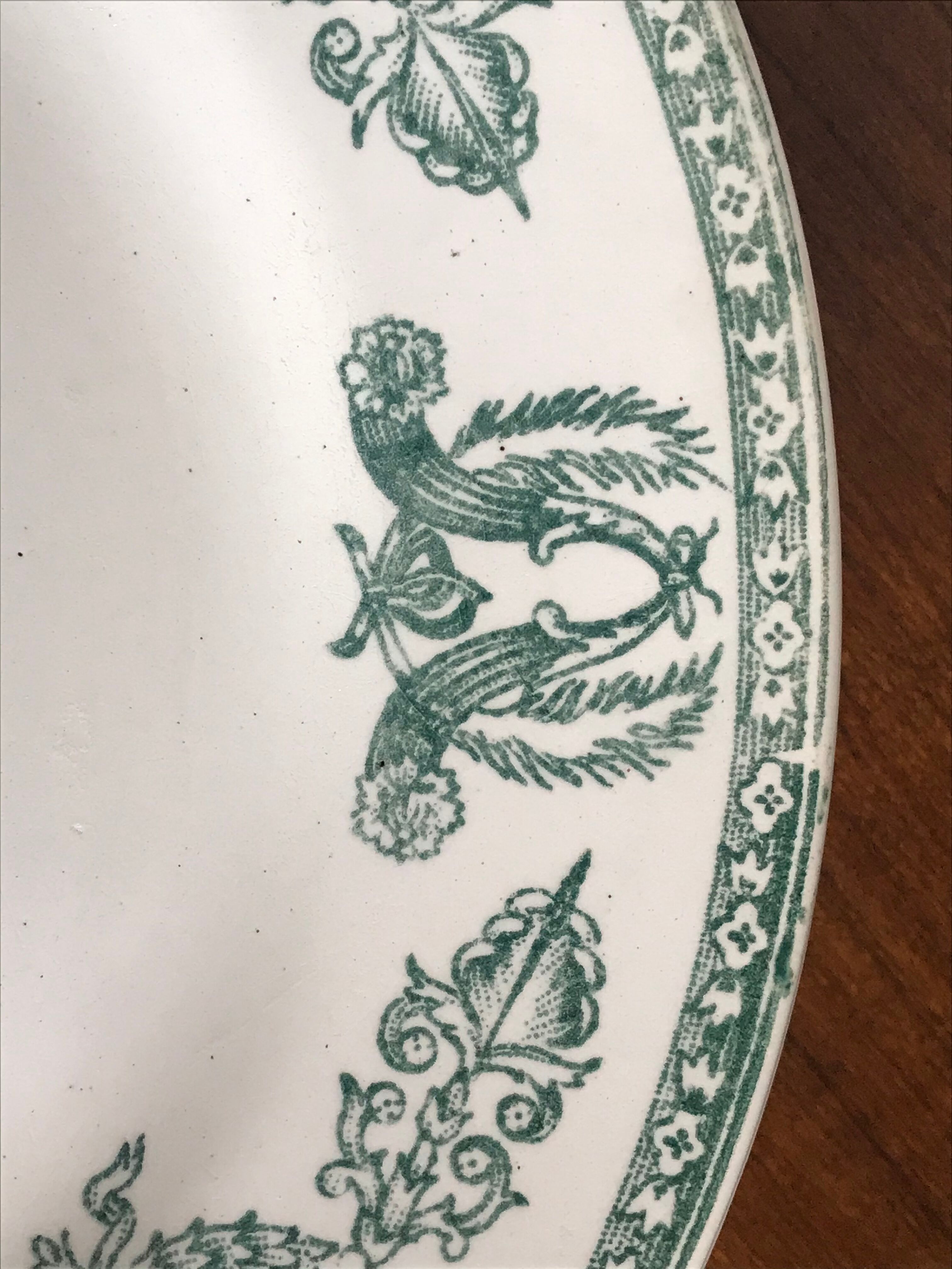 Six old Givors plates