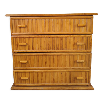 Bamboo chest of drawers