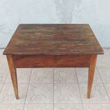 Rustic table in solid oak