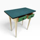 Table d’appoint Formica bleu des années 50 France