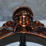 Neo-Renaissance corner armchair in carved walnut