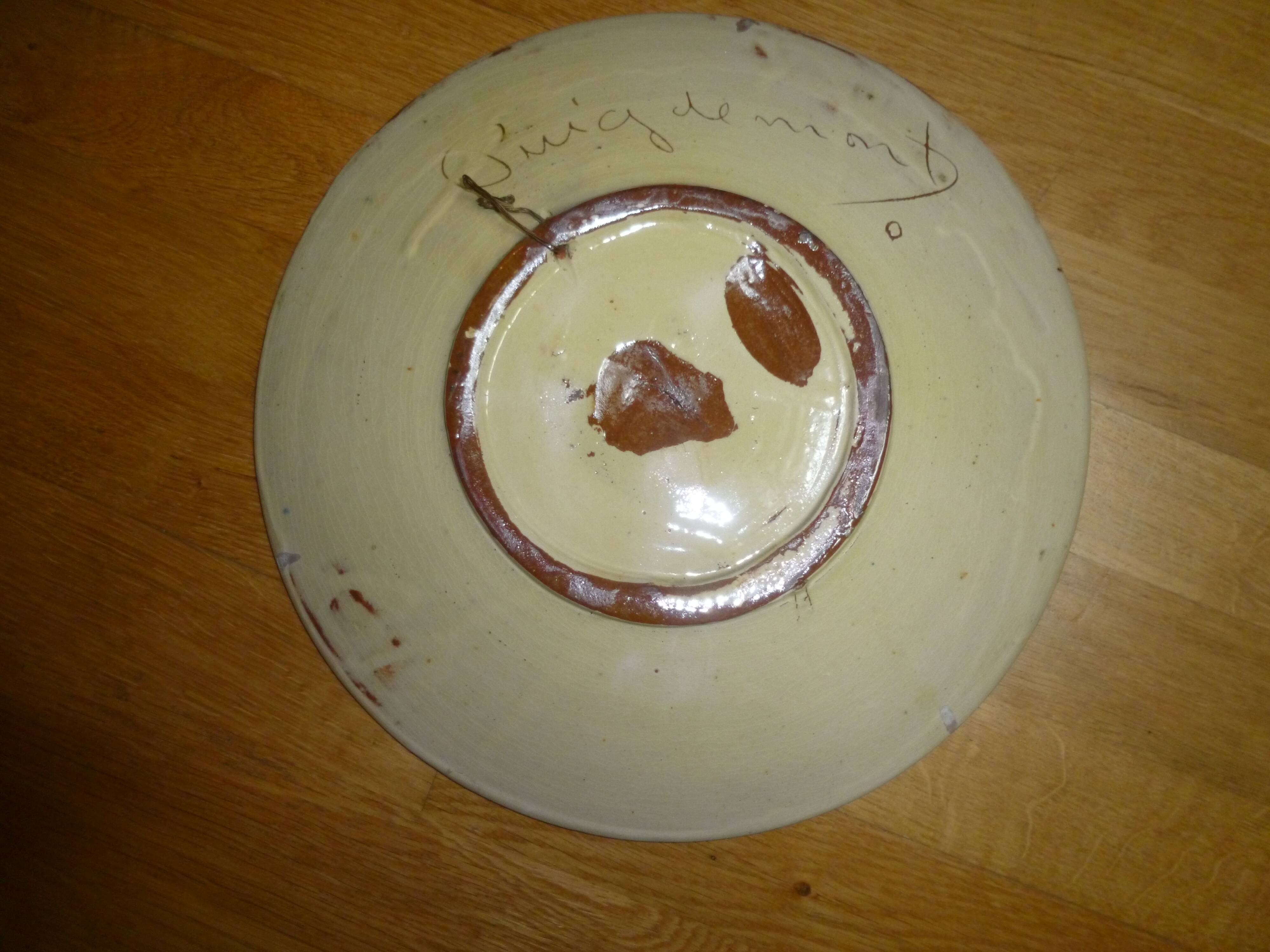 Large wall plate from the 50s Puigdemont