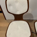Lot of 4 vintage swivel chairs in the style of Arne Jacobsen, Scandinavian.