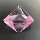 Cendrier en cristal rose