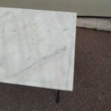 Bistro table in marble from a Parisian brasserie