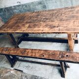Farm table and benches