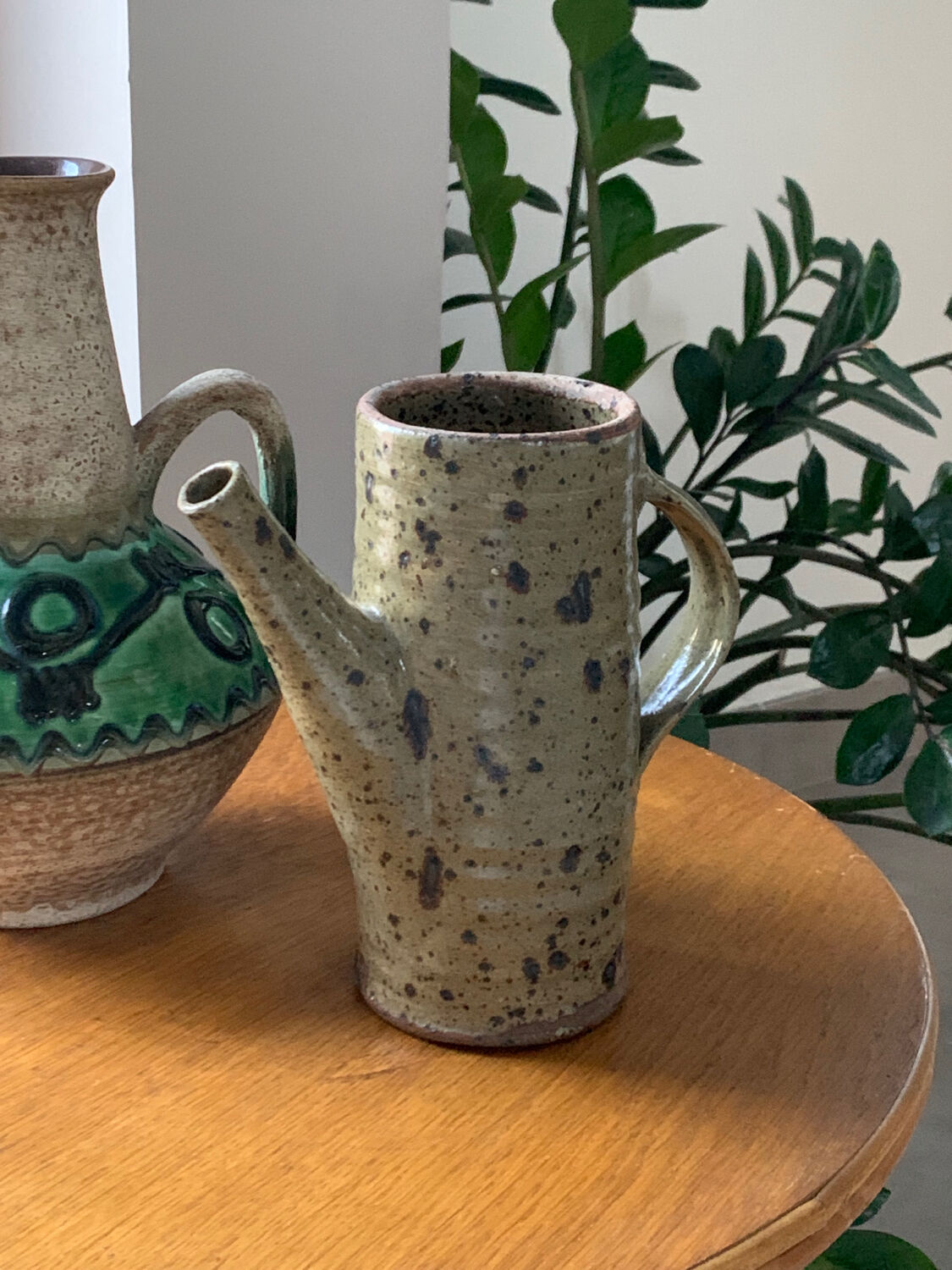 Gustave Tiffoche pyrite stoneware pitcher