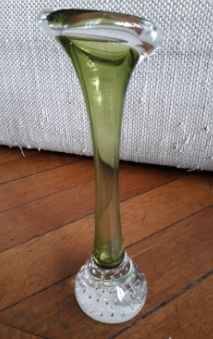 Swedish blown glass soliflore vase