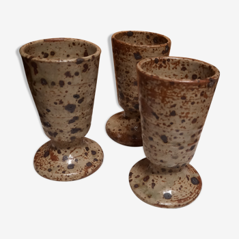 Lot de 3 tasses mazagran en grès