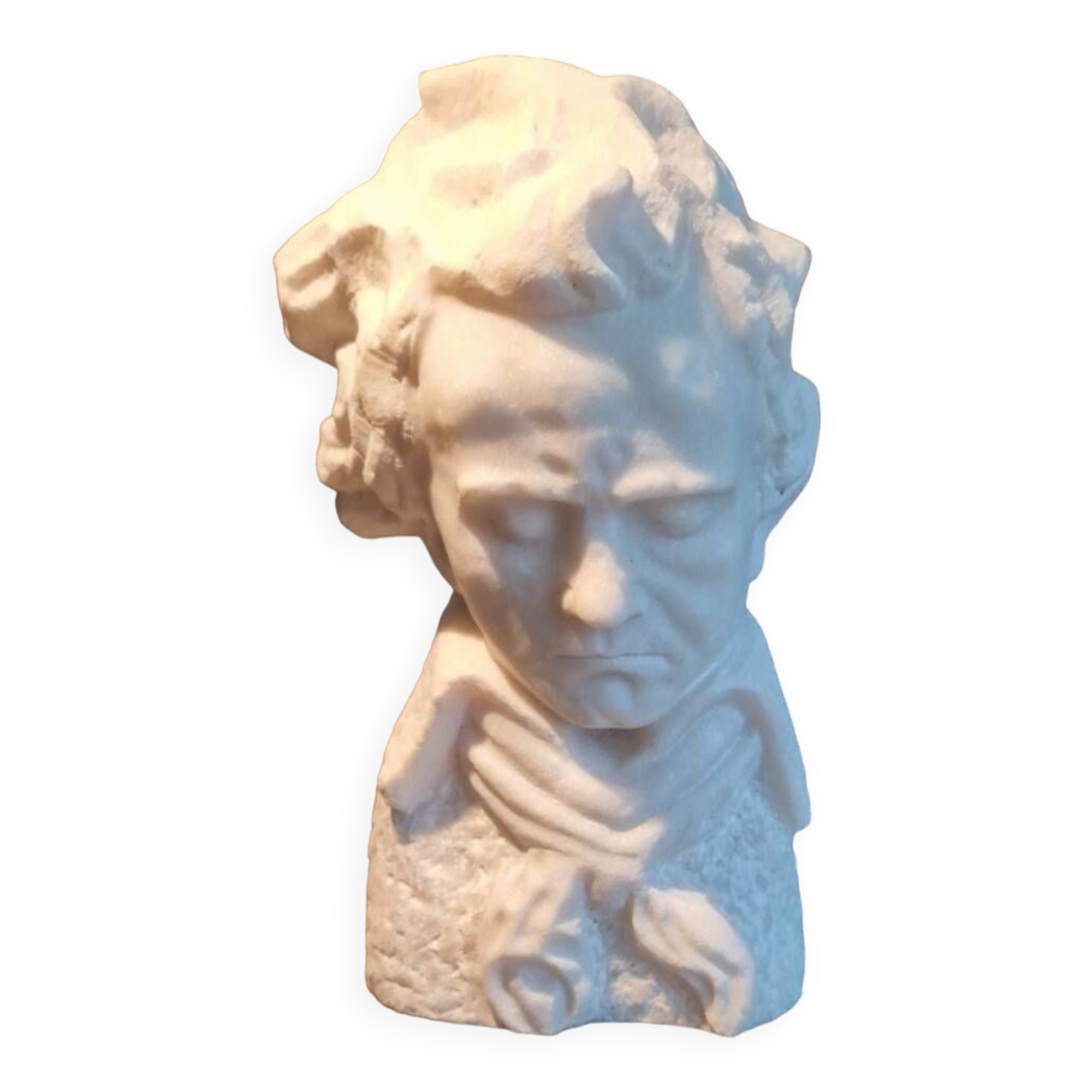Carrara marble Beethoven bust