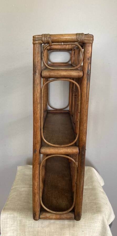 Bamboo wall shelf 1960s/70s
