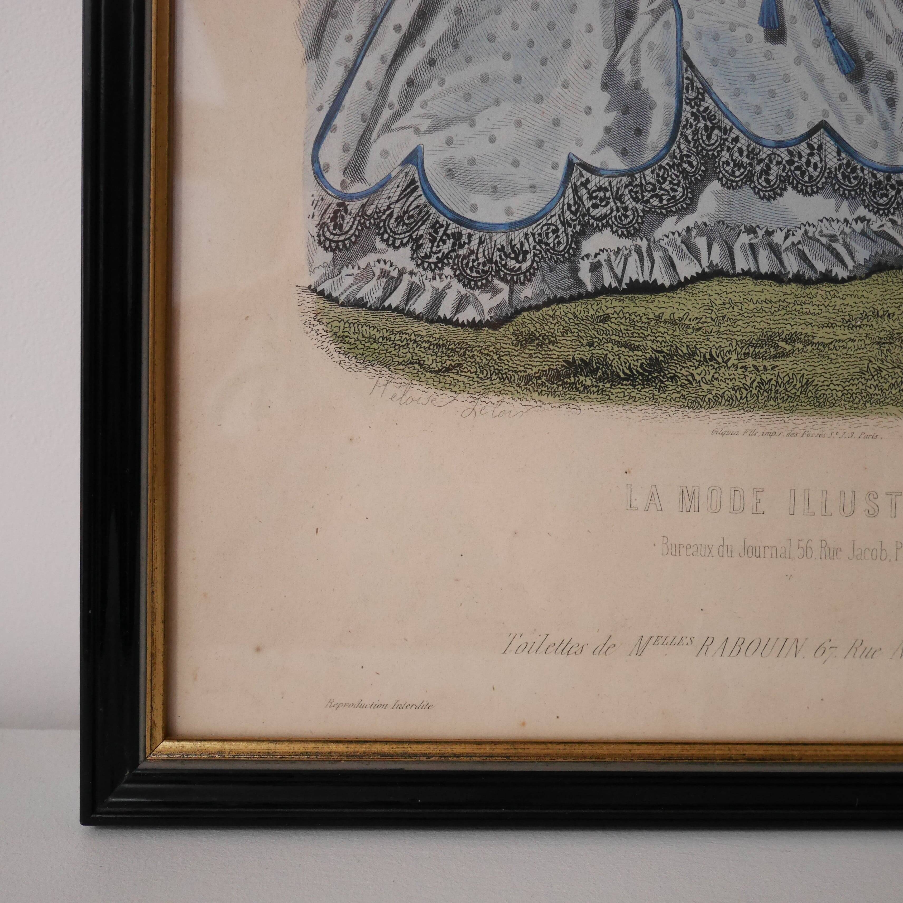 Gravure de mode illustrée, juin 1865