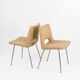 Set of 4 upholstered chairs, 1960's, France
