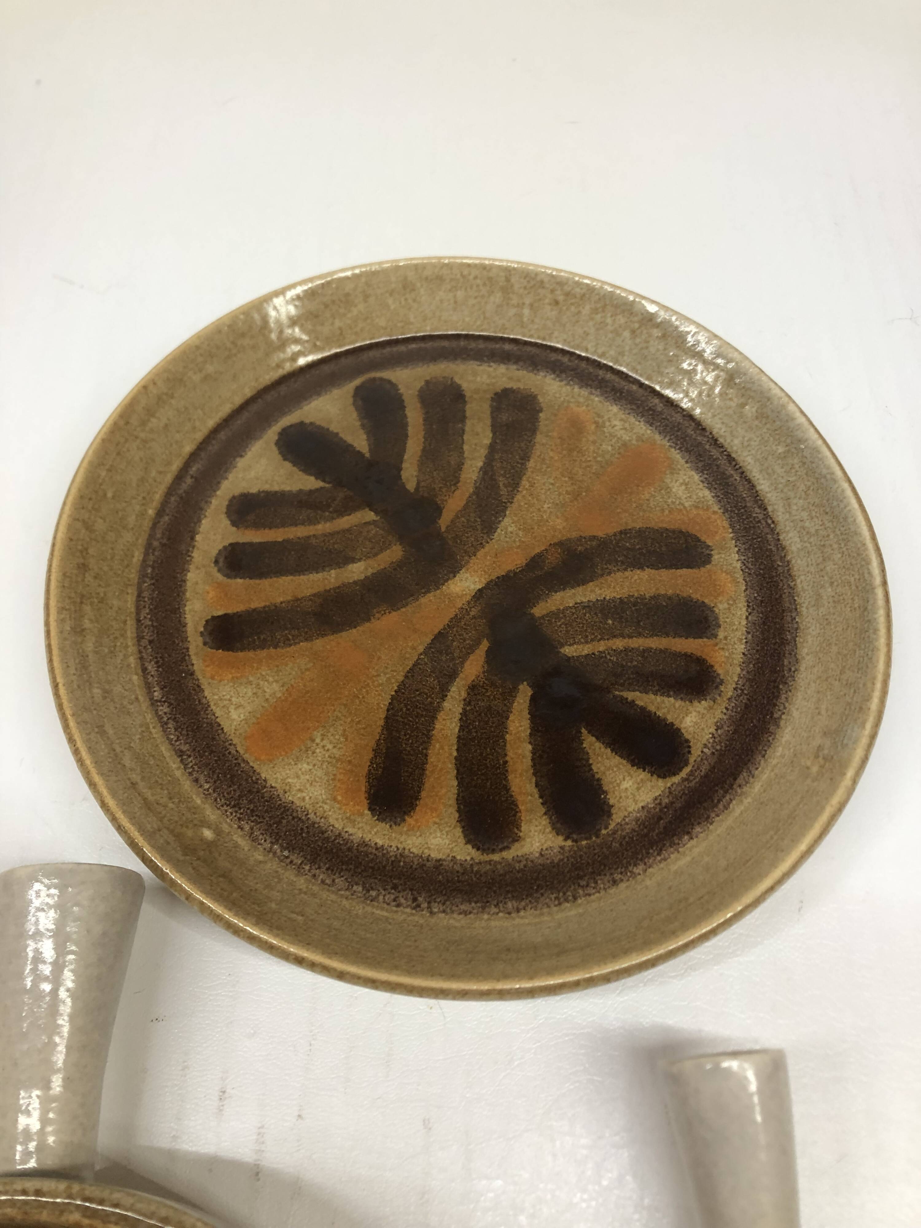 Set of three ceramic dishes from Pornic