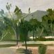 Painting HST/P Pierre Dominique GIESS (1943-2011) "Torre Lodones" Spain