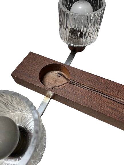 Art Deco light fixture composed of six lights