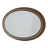 1970s Italian Plastic Mirror with Back Light