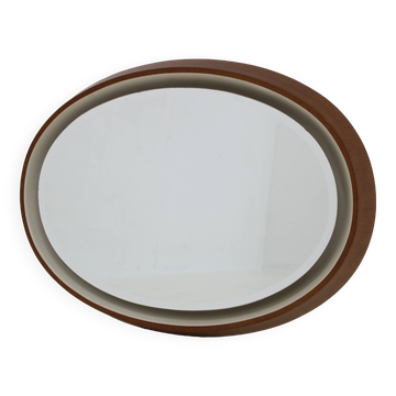 1970s Italian Plastic Mirror with Back Light