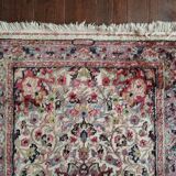 Handmade Pakistani wool and silk rug 122x77cm