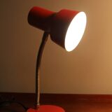 Red desk lamp "veb narva" made in ddr 70's