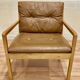Fauteuil cuir design scandinave "Bernt Petersen" 1960.