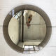 Smoked round design mirror Veca Italy