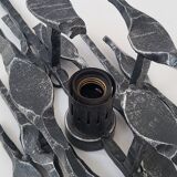 Brutalist wall lamp 1970 vintage