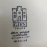 Gien oval dish Herbiers series