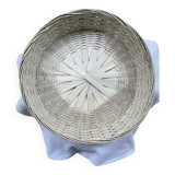 Vintage round wicker basket.