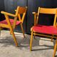 Bridge chairs with compass legs from the 1960s.