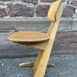 Paire de chaises d’école adulte Casala vintage design 1960 mid-century