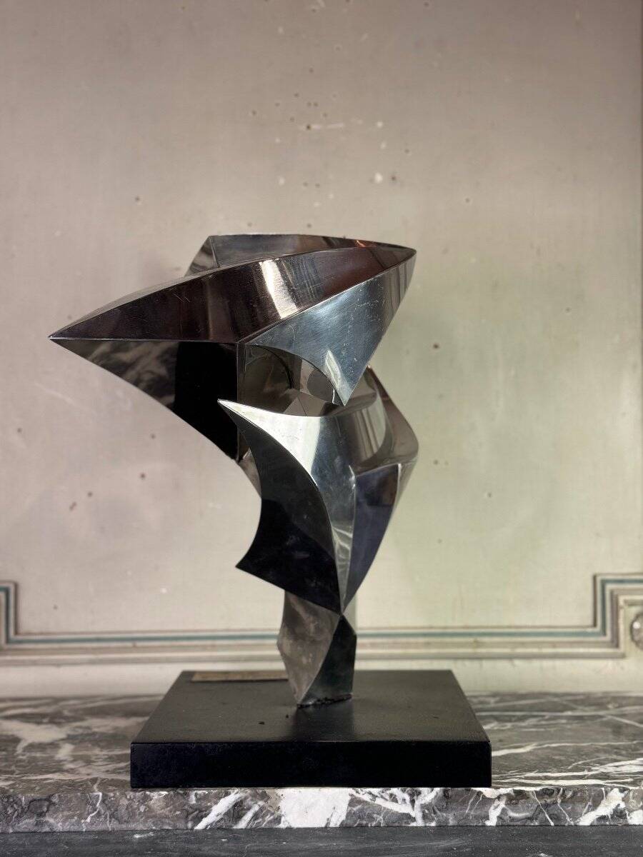 Steel sculpture, Janos Maróti, Hungary, 1984