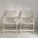 Pair of vintage 1960s folding garden chairs