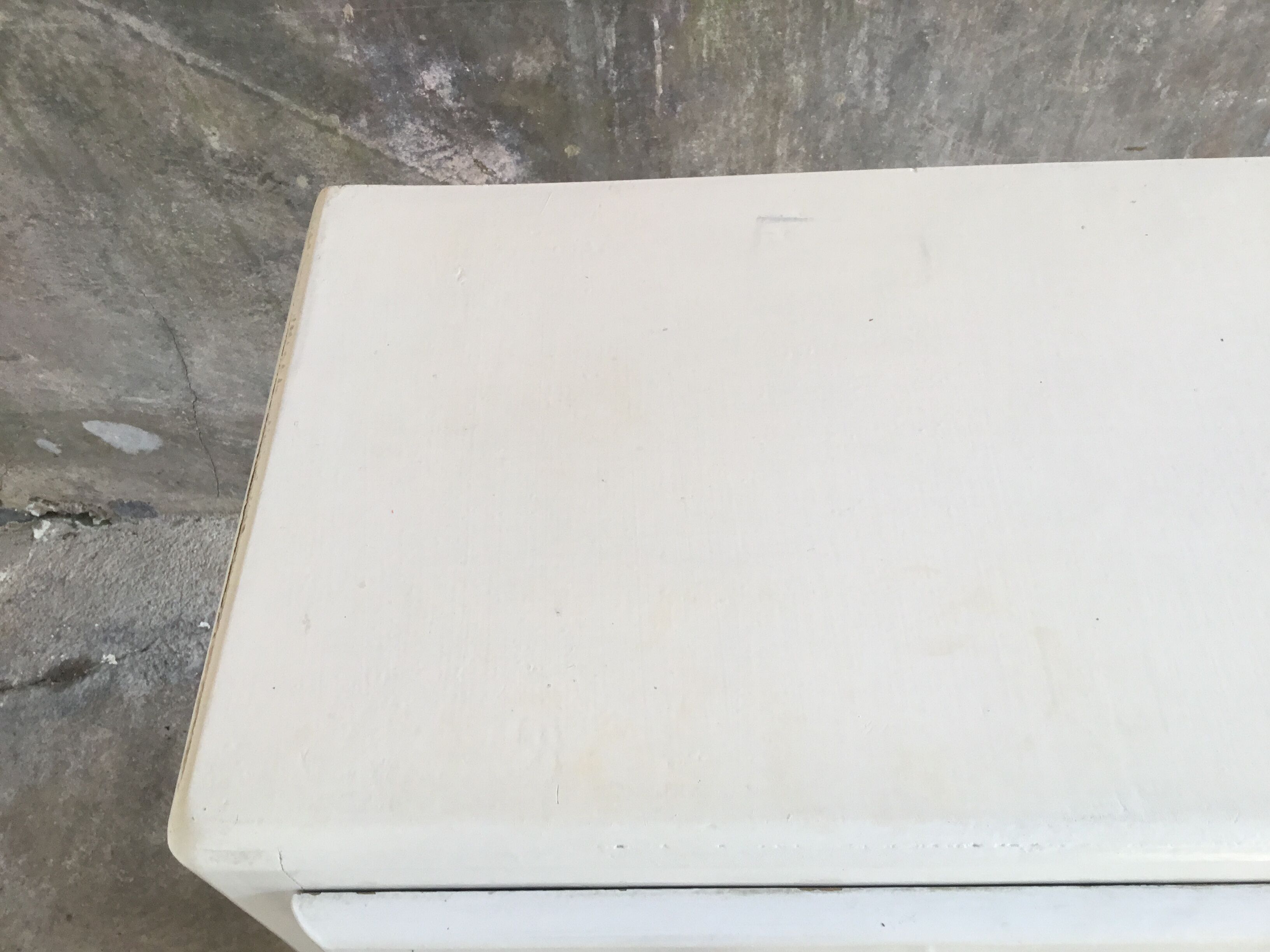 Vintage white wood dresser