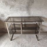 Seventies brushed metal console