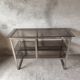 Seventies brushed metal console