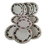 Sarreguemines DV France dessert plates Jeannette model