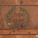 Antique folk art style trunk (1838) #46