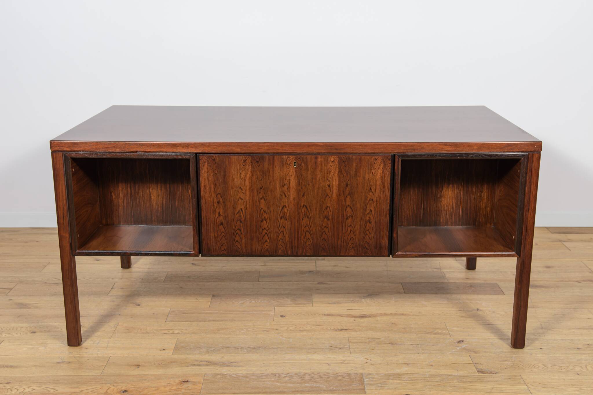 Mid-Century Model 77 Freestanding Desk in Teak from Omann Jun, 1960s