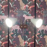 Large double wall light, Scandinavian design, 1950s