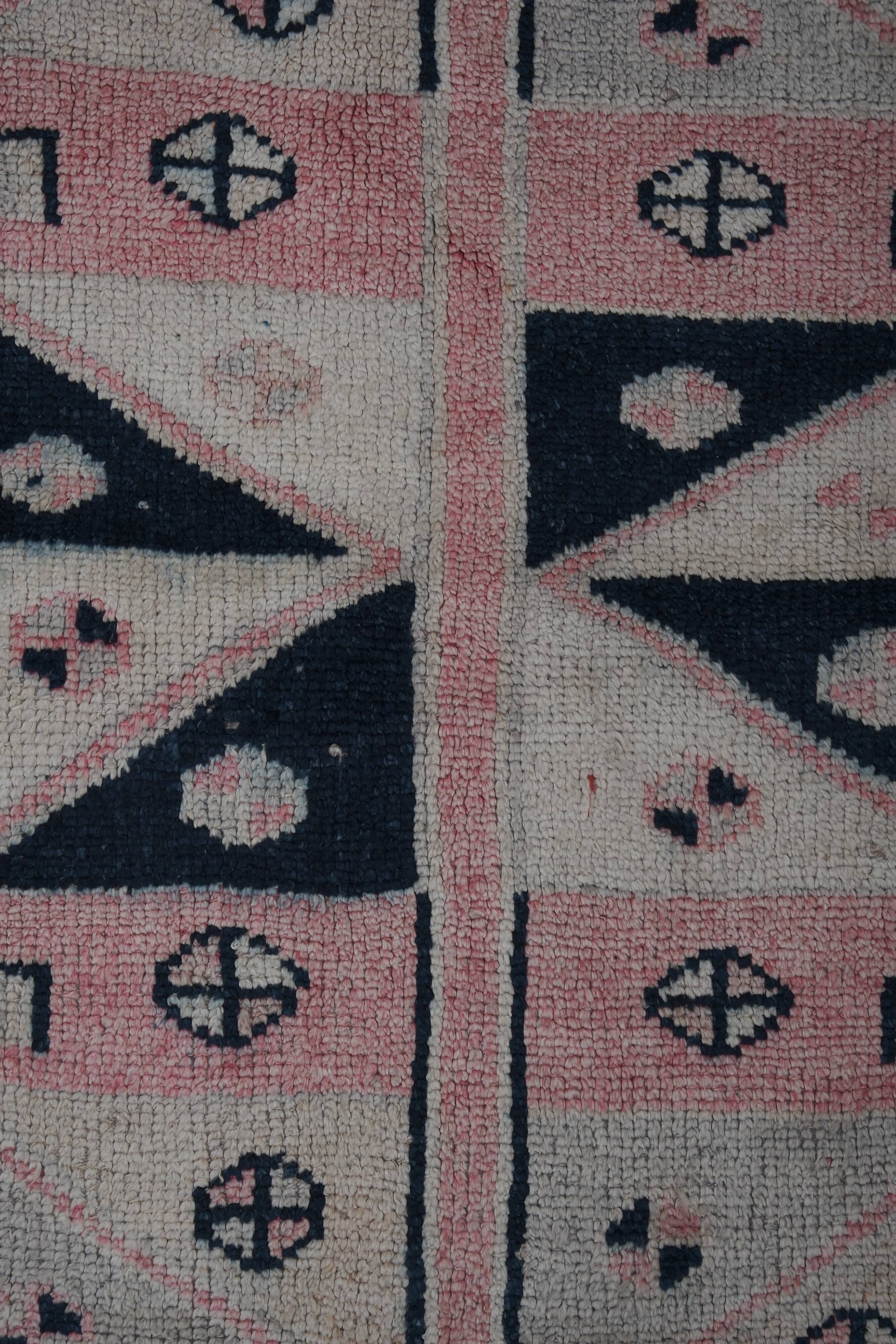 Vintage Turkish Oushak Rug Handwoven 119x330 cm