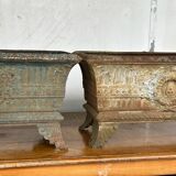 Pair of cast iron planters of the nineteenth century - planter