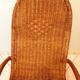 Rocking chair from the 70s in rattan and wicker